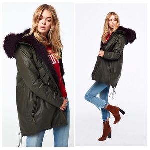 SAM. Luxe Limelight Fox Fur 4-in-1 Parka Sz. M